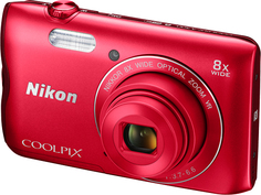 Цифровой фотоаппарат Nikon COOLPIX A300 (красный)