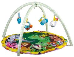 Развивающая игрушка ZHORYA Детский развивающий коврик Полянка (разноцветный)