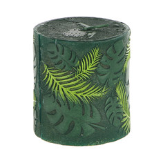 Свеча Dekor pap зеленые листья 6,5x8 см