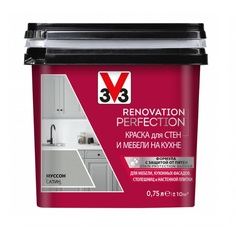 Краска для стен и мебели на кухне V33 Renovation perfection-муссон-0,75 л