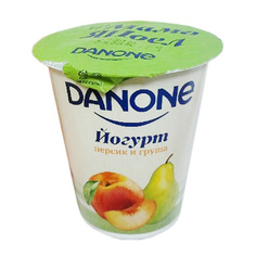 Йогурт Danone Персик-Груша 2,8% 260 г