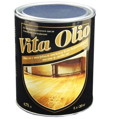 Масло VITA OLIO для паркета, лестниц и мебели шелковисто-матовое бесцветное 0,75 л Живая краска