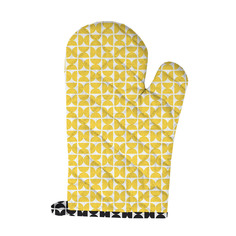 Прихватка-рукавица с петлей MONA LIZA Melissa Two черный/желтый 18х30 см