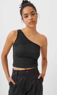 Топ с асимметричной бретелью Stradivarius