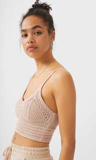 Бралетт вязки кроше Stradivarius