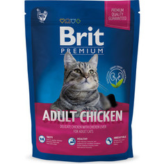 Сухой корм Brit Premium Cat Adult Chicken с мясом курицы и куриной печенью для взрослых кошек 1,5кг (513086) Brit*