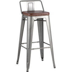 Стул барный Stool Group Tolix soft серебристый LF630A grey 7083 + PU7002