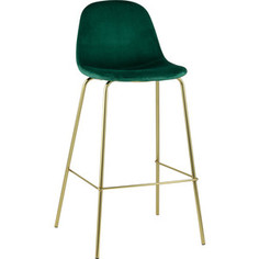 Стул барный Stool Group Валенсия велюр зеленый/золотые ножки BC-91003B HLR-64