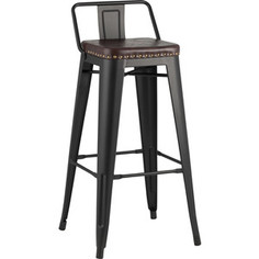 Стул барный Stool Group Tolix soft черный матовый LF630A MATTE black 3474 + PU7005