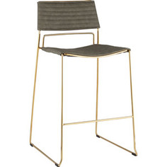 Стул полубарный Stool Group Дэйзи кожзам зеленый FDC8051 PU green