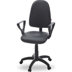 Кресло Фабрикант Престиж+ кожа искусственная черный PL 600