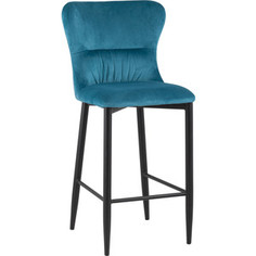 Стул полубарный Stool Group Лилиан вельвет темно-бирюзовый MC151C velvet HLR-59 dual