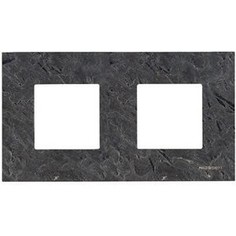 Рамка ABB 2-постовая Zenit сланец