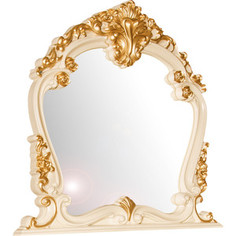 Зеркало Мэри Дольче Вита СДВ-06 белый глянец с золотом Meri