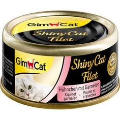 Консервы Gimborn Gimcat ShineCat Filet Chicken with Shrimp цыпленок с креветками для кошек 70г (413785)