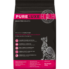 Сухой корм PureLuxe для нормализации веса кошек с индейкой и лососем 1,5кг