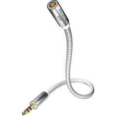 Кабель межблочный Inakustik Premium Extension Audio Cable, 7.5m, 3.5mm jack-3.5mm jack(F)+6,3 jack adapter, 004102075
