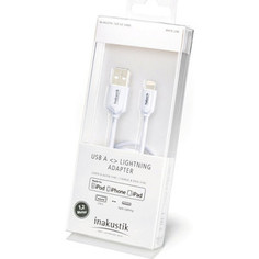 Кабель межблочный Inakustik White Apple Lightning - USB A, 1.2 m, 010392120