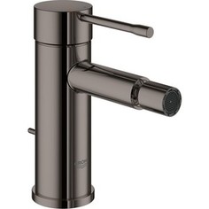 Смеситель для биде Grohe Essence New с донным клапаном, темный графит (32935A01)