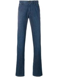 Brioni удлиненные джинсы свободного кроя