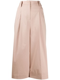 Etro кюлоты с завышенной талией и складками