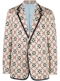 Gucci пиджак с узором GG