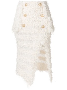 Balmain юбка-миди двубортного фасона