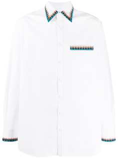Valentino рубашка с вышивкой бисером