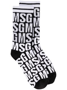 MSGM носки с вышивкой