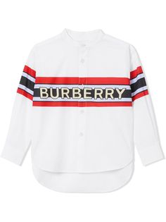 Burberry Kids рубашка в полоску