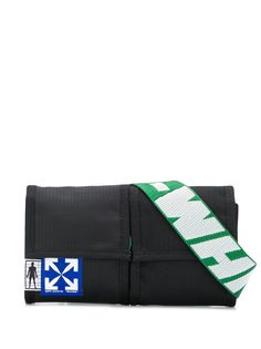 Off-White поясная сумка с двумя карманами