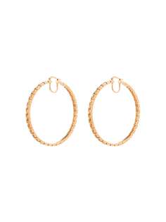 Versace серьги-кольца с узором Greca