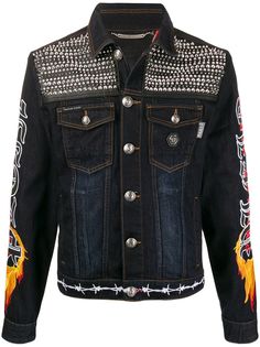 Philipp Plein джинсовая куртка Gothic