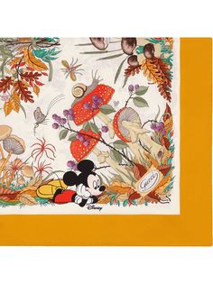 Gucci платок с принтом из коллаборации с Disney