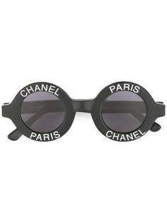 Chanel Pre-Owned солнцезащитные очки с логотипом