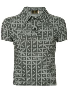 Fendi Pre-Owned топ с короткими рукавами