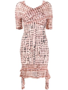 Charlotte Knowles платье с запахом и геометричным принтом