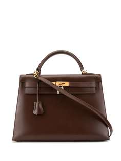 Hermès сумка Kelly Sellier 32 с ручкой и ремнем Hermes
