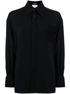 Chanel Pre-Owned рубашка прямого кроя