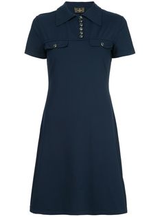 Fendi Pre-Owned платье-поло с застежкой на пуговицах спереди