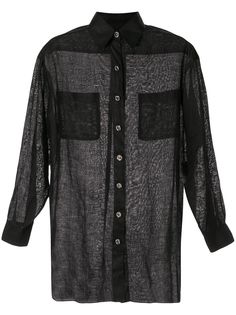 Chanel Pre-Owned рубашка прямого кроя