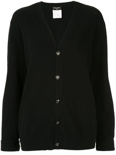 Chanel Pre-Owned фактурный кардиган свободного кроя