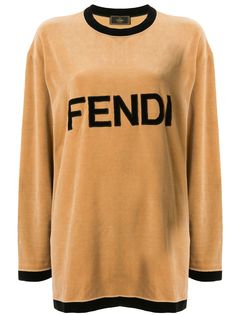 Fendi Pre-Owned футболка с логотипом