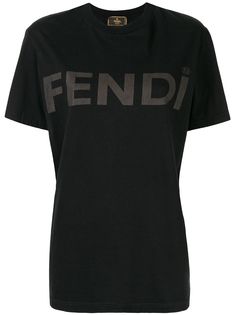 Fendi Pre-Owned футболка с логотипом