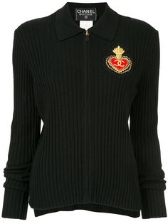 Chanel Pre-Owned рубашка-поло 1996 на молнии