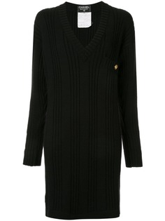 Chanel Pre-Owned платье с длинными рукавами