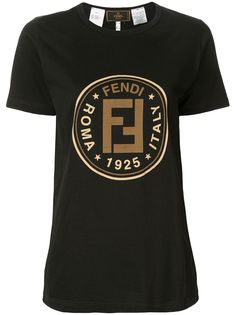 Fendi Pre-Owned футболка с логотипом