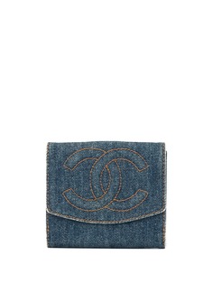 Chanel Pre-Owned кошелек в два сложения с логотипом