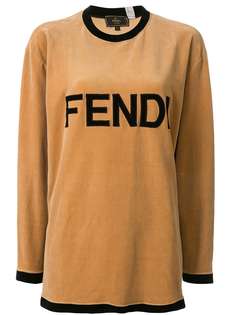 Fendi Pre-Owned футболка с логотипом