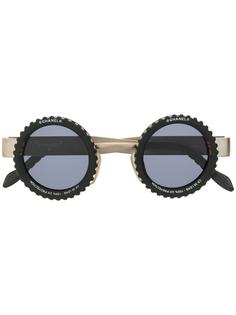 Chanel Pre-Owned солнцезащитные очки в круглой оправе